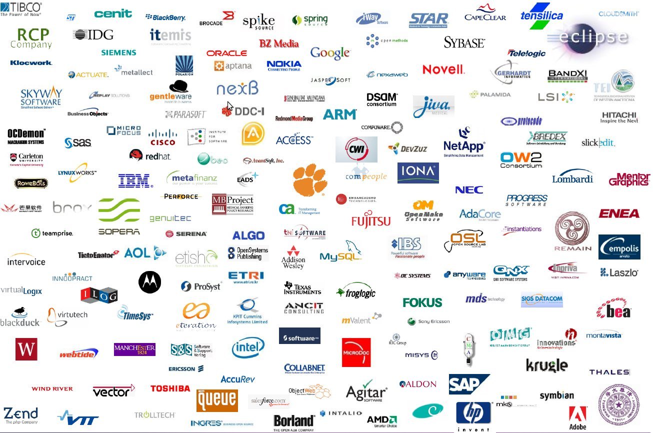 computer software company logos
